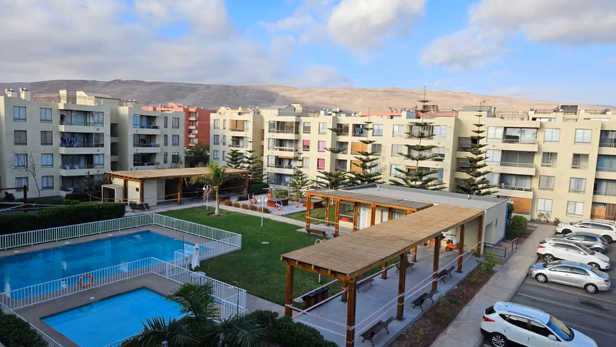 Arriendo Hermoso Departamento 4to Piso Condominio Doña Ines, sector playa