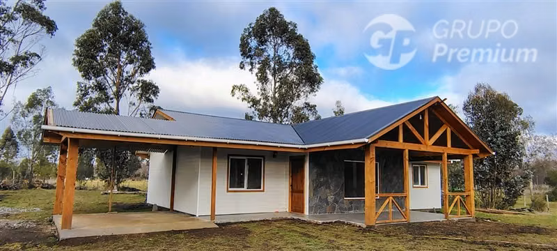 Parcela con casa NUEVA en Pitrufquén camino Villarrica Km20