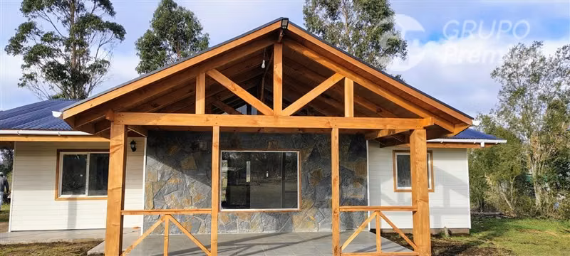 Parcela con casa NUEVA en Pitrufquén camino Villarrica Km20