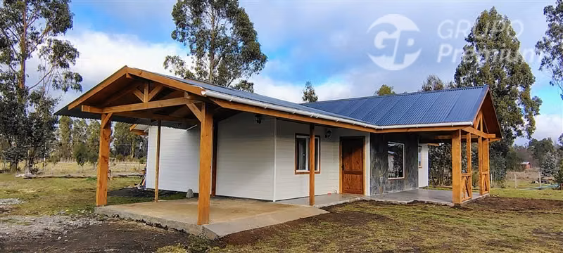 Parcela con casa NUEVA en Pitrufquén camino Villarrica Km20