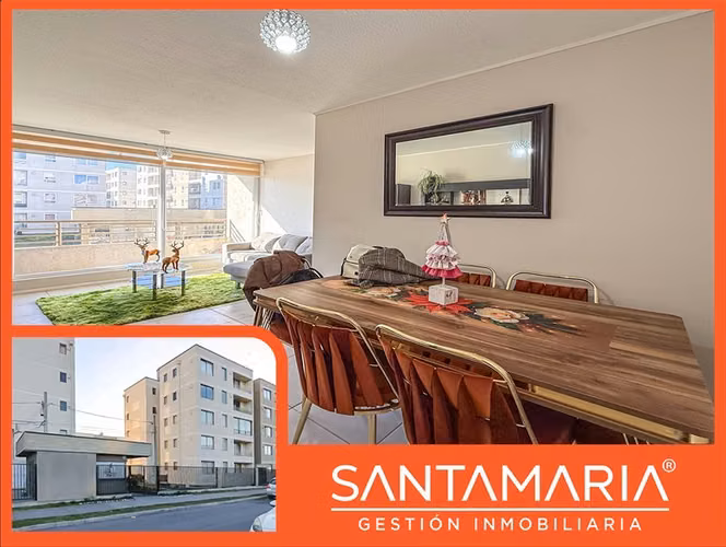 Departamento en venta de 2 dorm. en San Pedro de la Paz