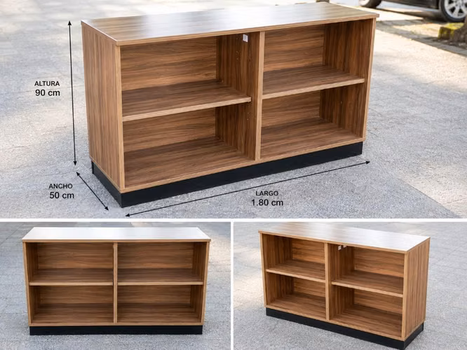 Muebles para local comercial / mostradores de madera usados