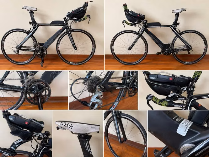 Bicicleta triatlón kestrel full carbono