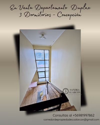 En Venta departamento Duplex  3D - Concepción