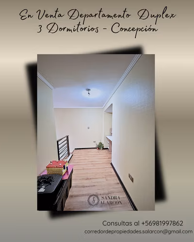 En Venta departamento Duplex  3D - Concepción