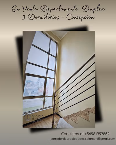 En Venta departamento Duplex  3D - Concepción
