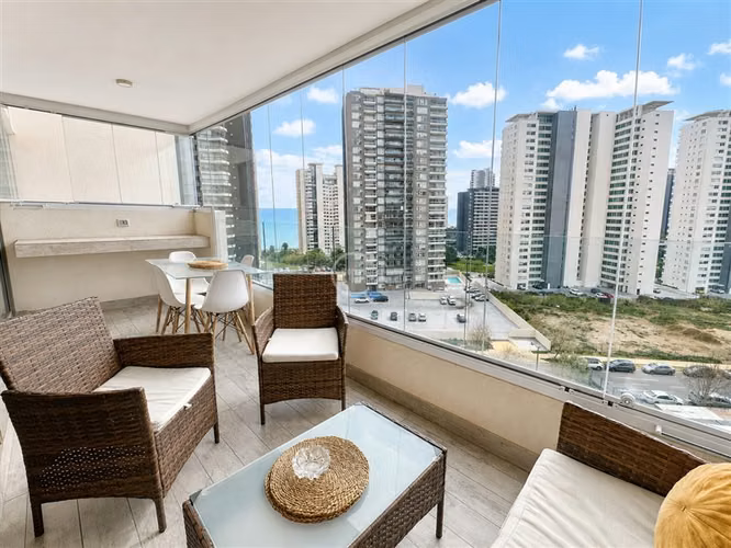 Departamento en venta de 2 dorm. mariposa Costa de Montemar