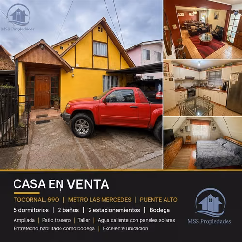 Casa 5D2B Dormitorios Amplios a 5 min Metro Las Mercedes