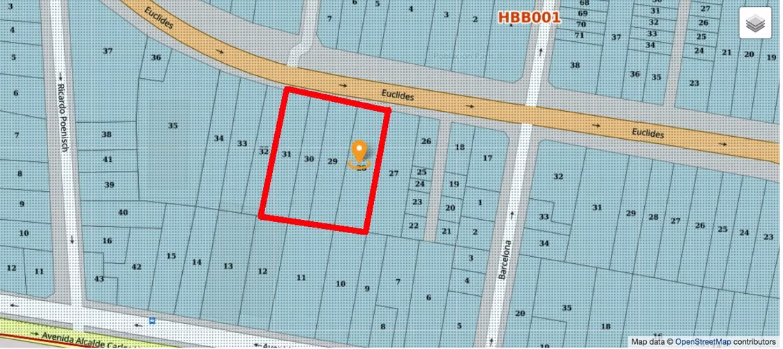 PAÑO INMOBILIARIO 1.700 m2, COMUNA SAN MIGUEL: CALLE EUCLIDES