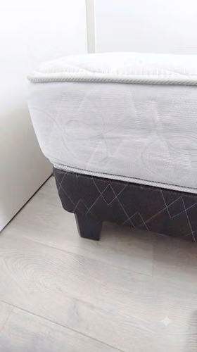 Cama 1 Plaza + Colchón + Respaldo Tapizado | Excelente Estado