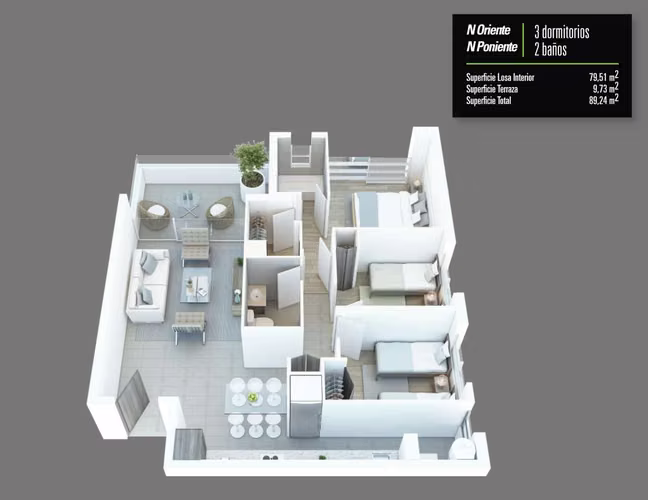 BONO PIE, VENTA DEPARTAMENTO EN WALKER MARTINEZ, LA FLORIDA - Imagen 19