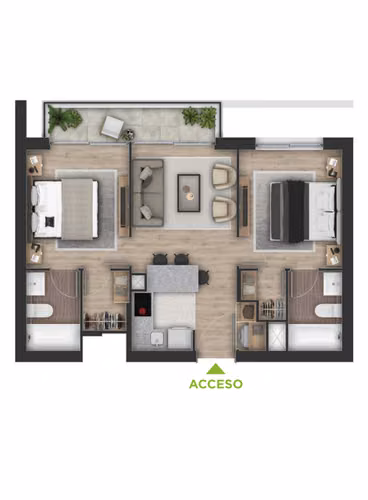 DEPARTAMENTO CON PISCINA, GIMNASIO Y CO-WORK - ENTREGA INMED - Imagen 6