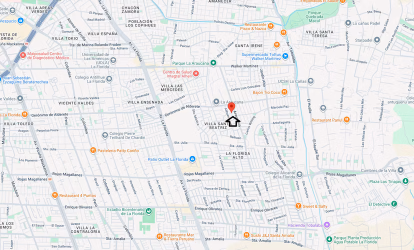 SE VENDE CASA EN LA FLORIDA ALTO 1 PISO 200 MT2 3D 1B  2EST