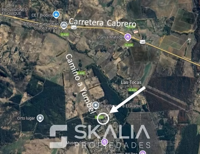 Venta parcela 5000 m2 con casa de 6 dormitorios en Yumbel