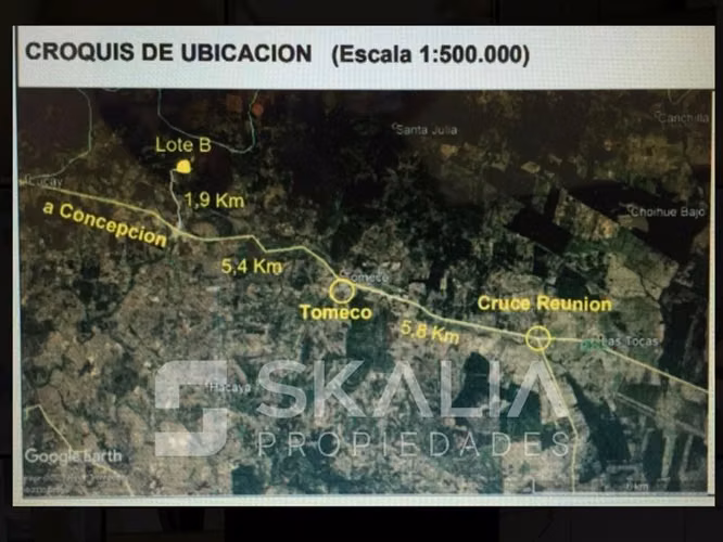 Venta Parcela 2.700 m2 sector Lucay a 45 Km de Concepcion.