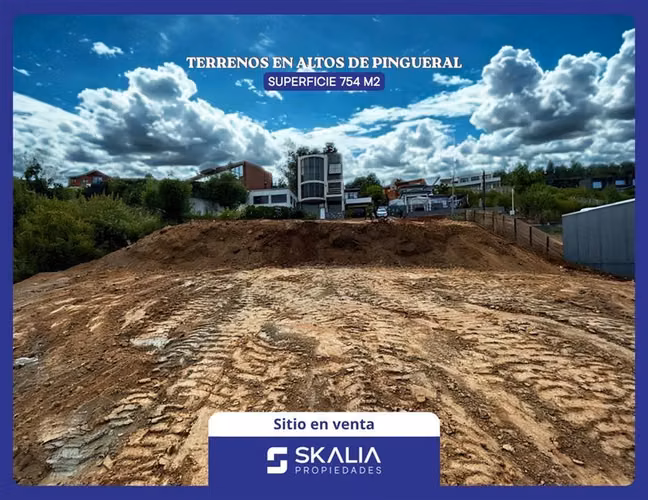 Venta terreno 754 m2 Altos de Pingueral Tomé. 3 Terrazas