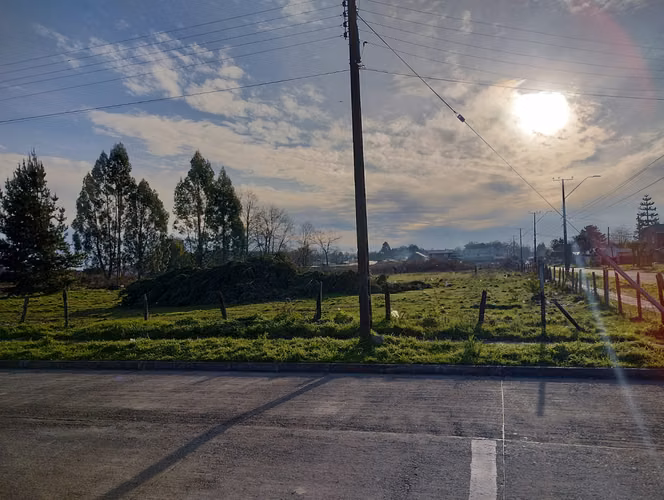 Terreno esquina de 4.895 m² en pleno Cherquenco, comuna de Vilcún — La Araucanía