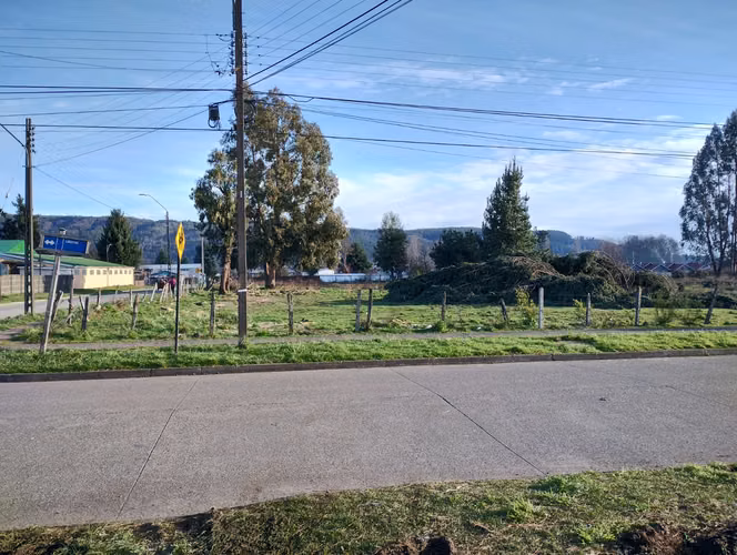 Terreno esquina de 4.895 m² en pleno Cherquenco, comuna de Vilcún — La Araucanía