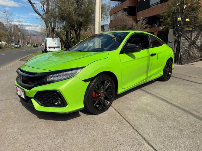 HONDA CIVIC SI 1.5 TURBO MEC FULL CUERO TECHO CARPLAY VER EN LAS CONDES 2018