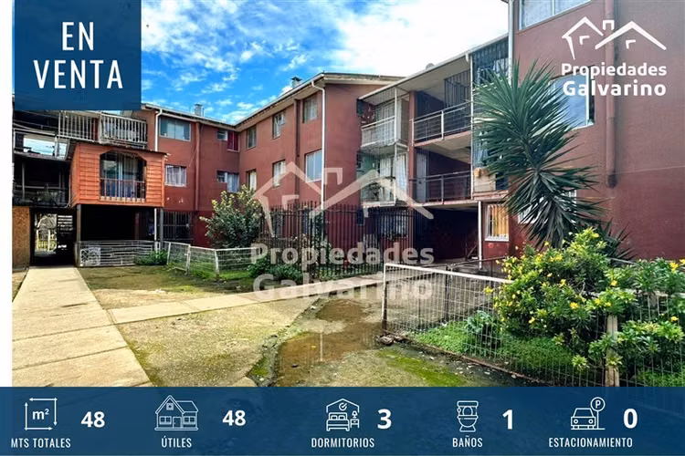 Departamento en venta de 3 dorm. en Quilicura
