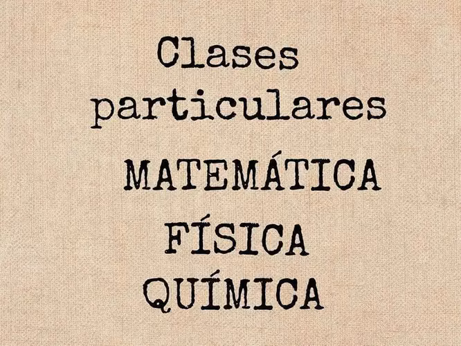 CLASES PARTICUALRES MATEMATICA
