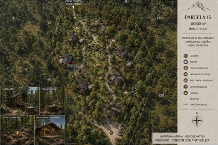 Reserva ecológica huilo huilo sueño de  10.000m²