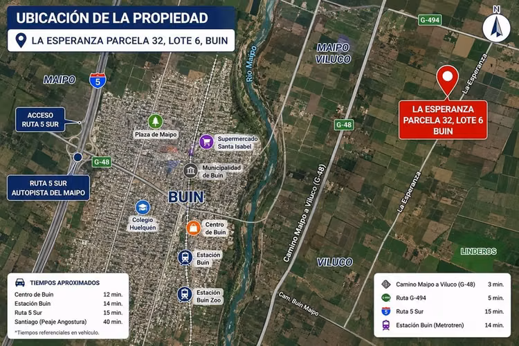 Parcela con casa y piscina en condominio