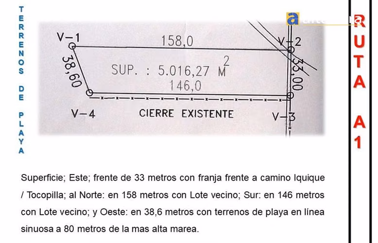 Sitio en arriendo en Iquique