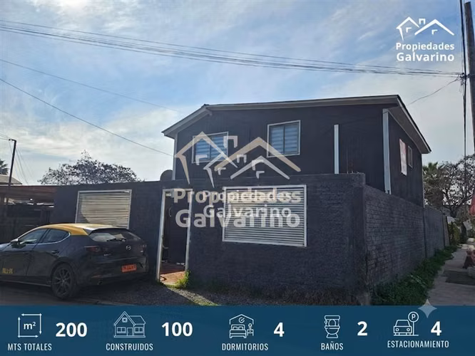 Casa en Isla de Maipo, 4H 2B y 4 estacionamientos