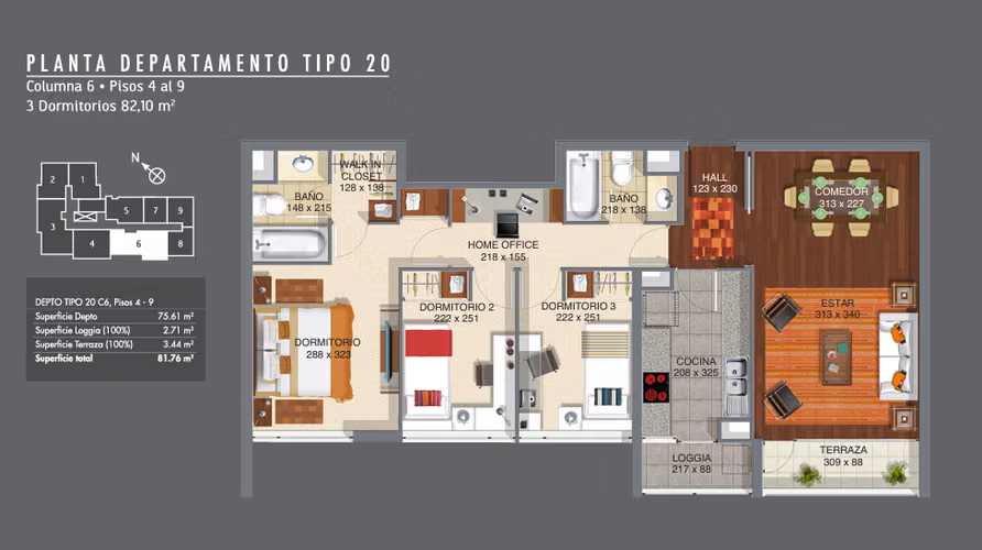 ¡Oportunidad en Concepción! 3D+2B + Estac + Bodega - Imagen 3