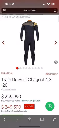 Traje surf impecable - Imagen 3