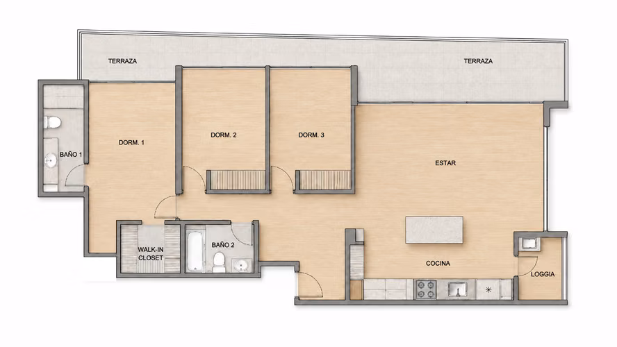 Venta Departamento 3 Dormitorios Los Leones - Imagen 16