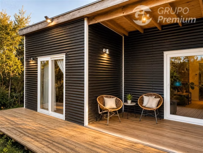 CASA DE 120 M2 - ESTILO MEDITERRANEO EN QUEMCHI