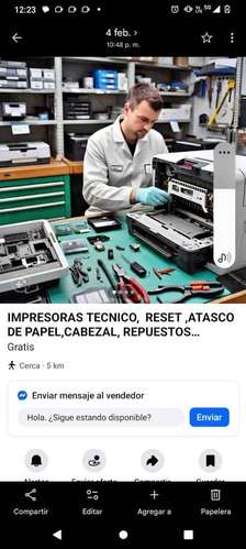 Tecnico de Impresoras Multimarca