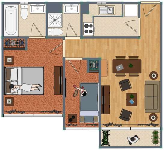Departamento Stgo. Centro | 2D, 2B | Estacionamiento y bodega | UF$2539