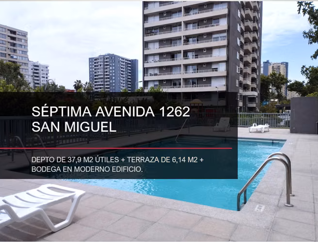 GRAN DEPTO 1D  DE 44 M2 INCLUYE BODEGA