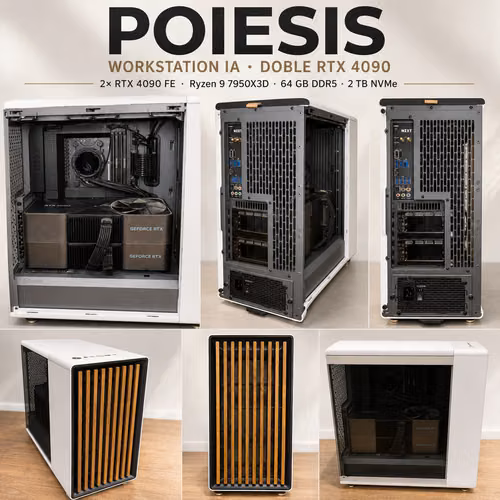 Workstation IA 2x RTX 4090 FE / Ryzen 9 7950X3D / 64GB