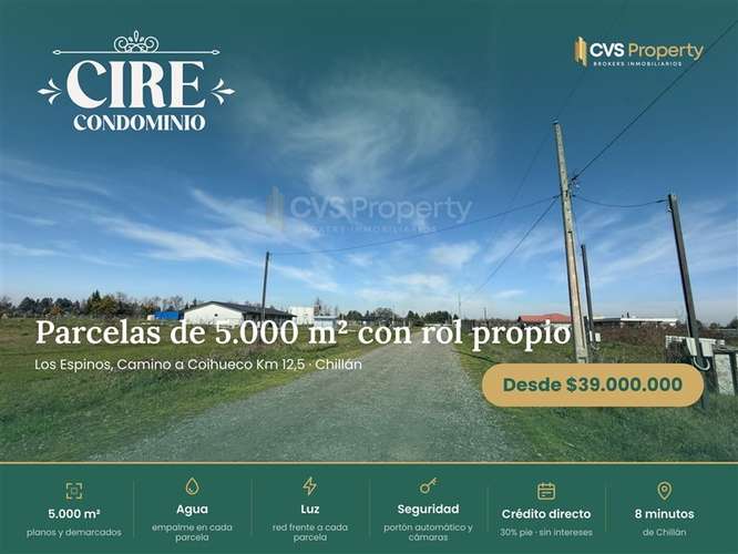 Sitio en venta, Condominio Cire, Coihueco-Chillán #261043