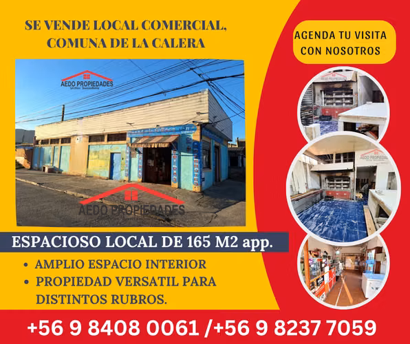 Se Vende Amplio Local Comercial comuna de La Calera.
