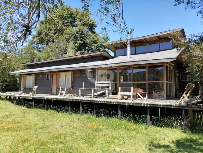 1 Hectárea Orilla Rio Puelo Con Casa