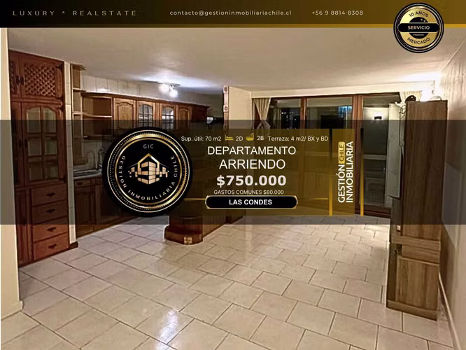 DEPARTAMENTO EN ARRIENDO | LAS CONDES (181699)