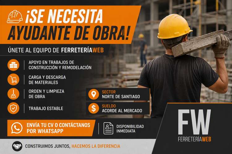 Se Busca Apoyo en Obra (Proyecto 15 dias)