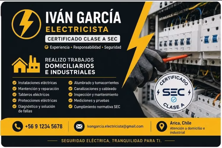  Servicios de Electricidad e Ingeniería Eléctrica – Arica 