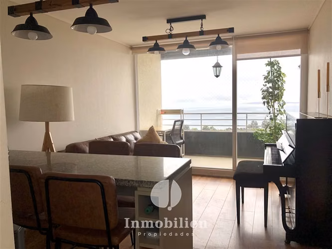 Departamento en venta de 2 dorm. en Concón con Vista