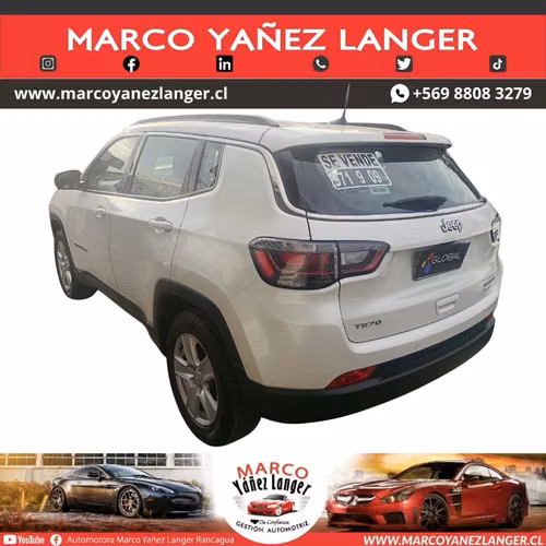 JEEP COMPASS SPORT 1.3 AUT / AÑO  KILOMETROS / EXCELENTE ESTADO