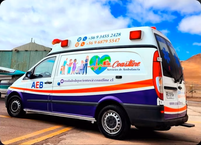 AMBULANCIA TERRESTRE PARA TRASLADO DE PACIENTES CIUDAD DE IQUIQUE