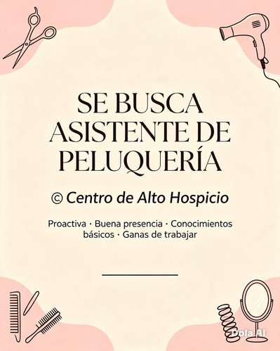 Asistente de peluqueria