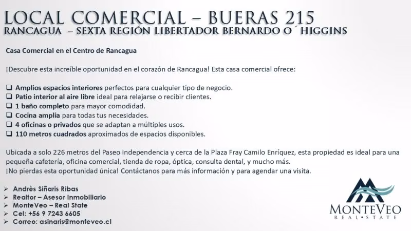 Casa comercial en arriendo en el centro de Rancagua, 4 privados - Imagen 21