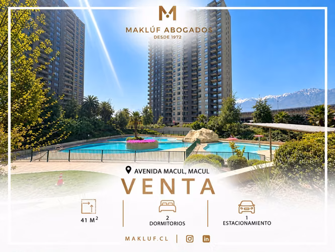 Departamento 2 dormitorios en venta, a pasos de Estación Metro Macul