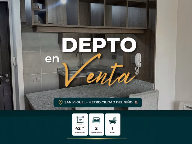 Se Vende Acogedor Depto 2d, 1b  4ta Av. 1350 San Miguel
